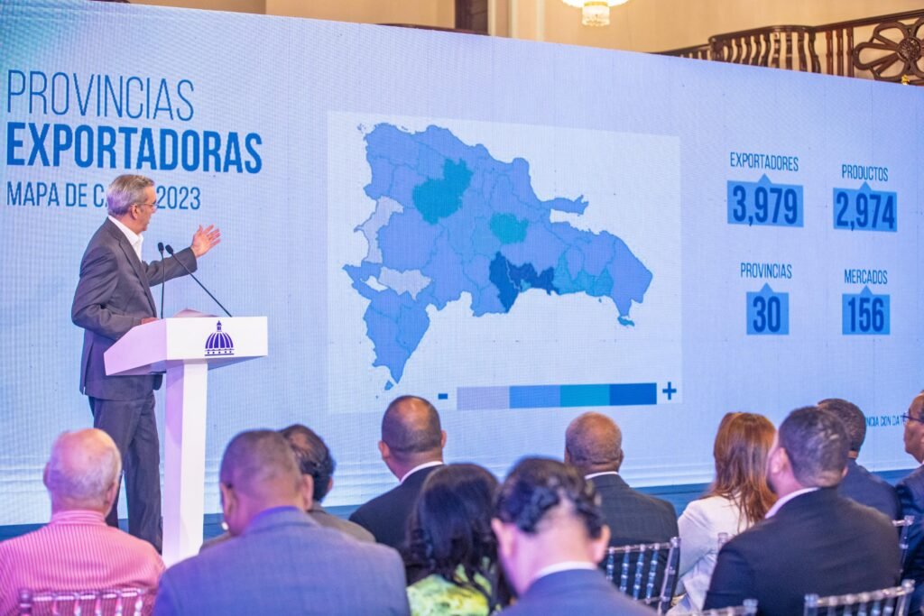 Presidente Abinader presenta crecimiento de exportaciones nacionales