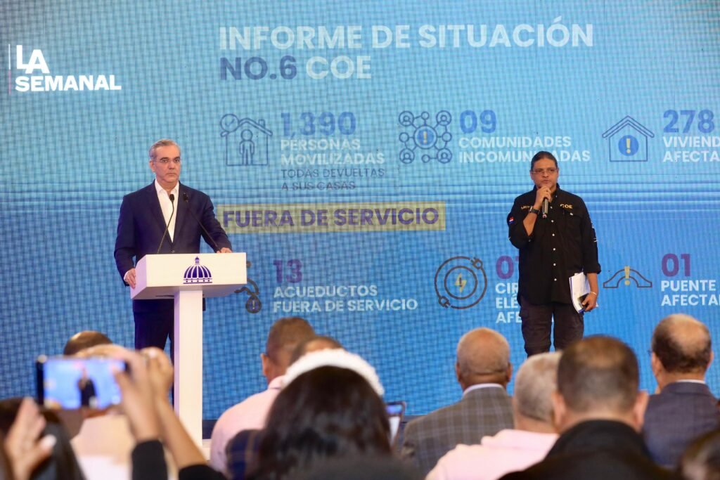 Abinader presenta plan frente a fenómenos atmosféricos