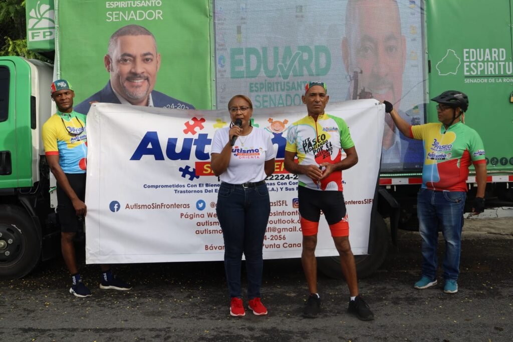 La Romana se une al 4to Paseo Pedaleando por el Autismo.