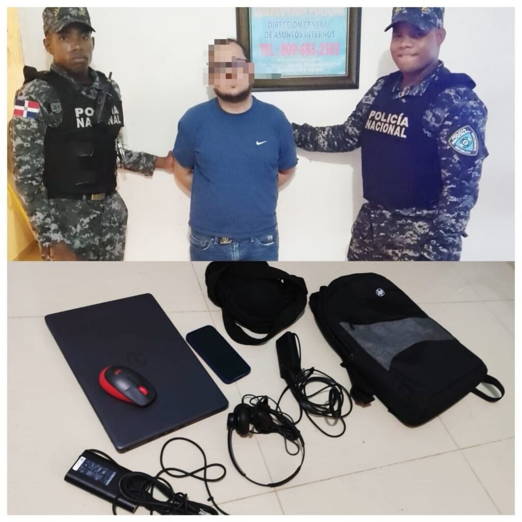 Policía Nacional detiene a venezolano por intentar introducir dispositivos a centro penitenciario en SDN