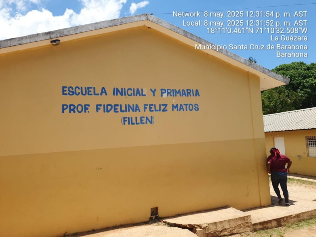 MINERD repara techo de la Escuela Fidelina Medina de Barahona,tras incidente