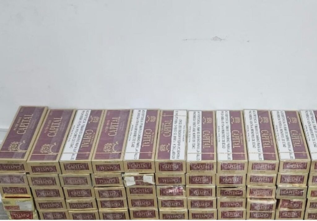 Policía Nacional decomisa 140,000 cigarrillos durante operativos contra el tráfico ilícito de mercancías en marzo